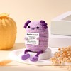 TOYMIS Positive Axolotl Crochet Funny Wool Axolotl Toy with Encouragement