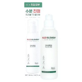 Dr. Jigi 닥터지 레드 블레미쉬 포 맨 진정 올인원 150ml 저자극 남자올인원로션 Dr. Jart+ Red Blemish Soothing All-In-One for Men 150ml Low-Irritation Men's All-In-One Lotion [Red Blemish Soothing All-in-One for Men 150ml]