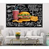 Burger Fries Photography Backdrop Black Wall Fast Food Restaurant Cooking