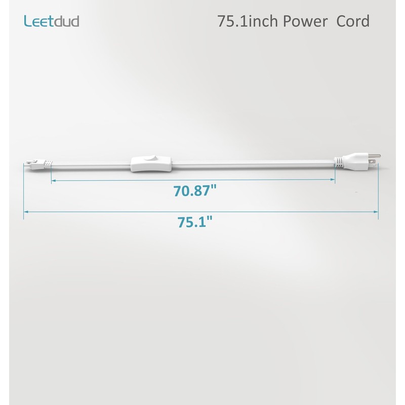 Leetdud Replacement Power Cord for Air Kit Pro Under Cabinet