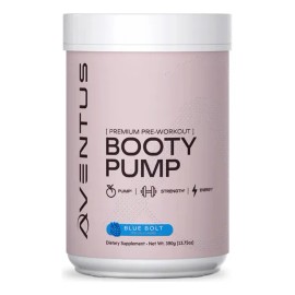 Aventus Booty Pump Pre-workout 390gr 30 Serv (18/cs) Sabor Blue Bolt