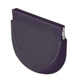 Annhua Aligner Case Silicone Retainer Case, Cute Mouth Guard Case Partial Denture Case with Vent Holes, Slim Silicone Night Guard Case Retainer Holder Case - Dark Purple