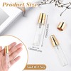 BOSMIOW 20Pcs 5ml Clear Glass Mist Spray Bottle Refillable Mini
