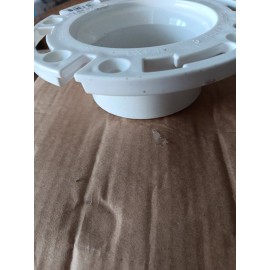Sioux Chief 886-P PVC Flush to Floor Open Closet Flange 3 Hub x 4 Inside in.