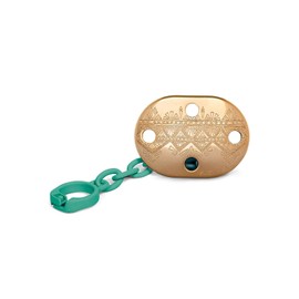 BROCHE SUJETA CHUPON "COUTURE" VERDE SUAVINEX