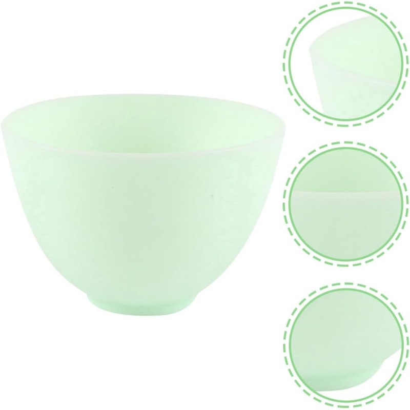 Lurrose 5 Piezas Cuenco de Silicona Mediano para Mascarillas Diy,