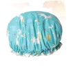 Beavorty Fashionable Shower Cap Bath Hat Double Layer Women's Hair