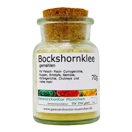 Fenugreek Seeds Ground 70 g in Glass Spice Kontor Munich