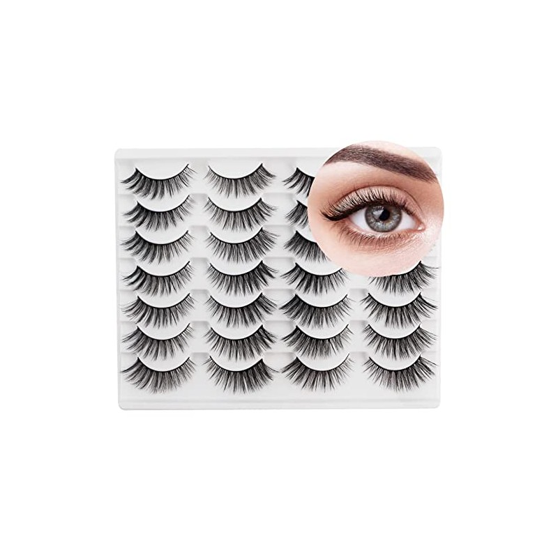 Glowingwin Cat Eye Lashes Eyelashes Dramatic Eyelashes Long Fluffy False