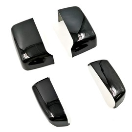 Triple Chrome Plated Mirror Cover Caps Skull OE Repalcement 14 15 16 17 18 19 For Silverado Sierra Towing Mirrors Door Rear View Upgrade Pickup Truck Tow Telescoping (Chrome)