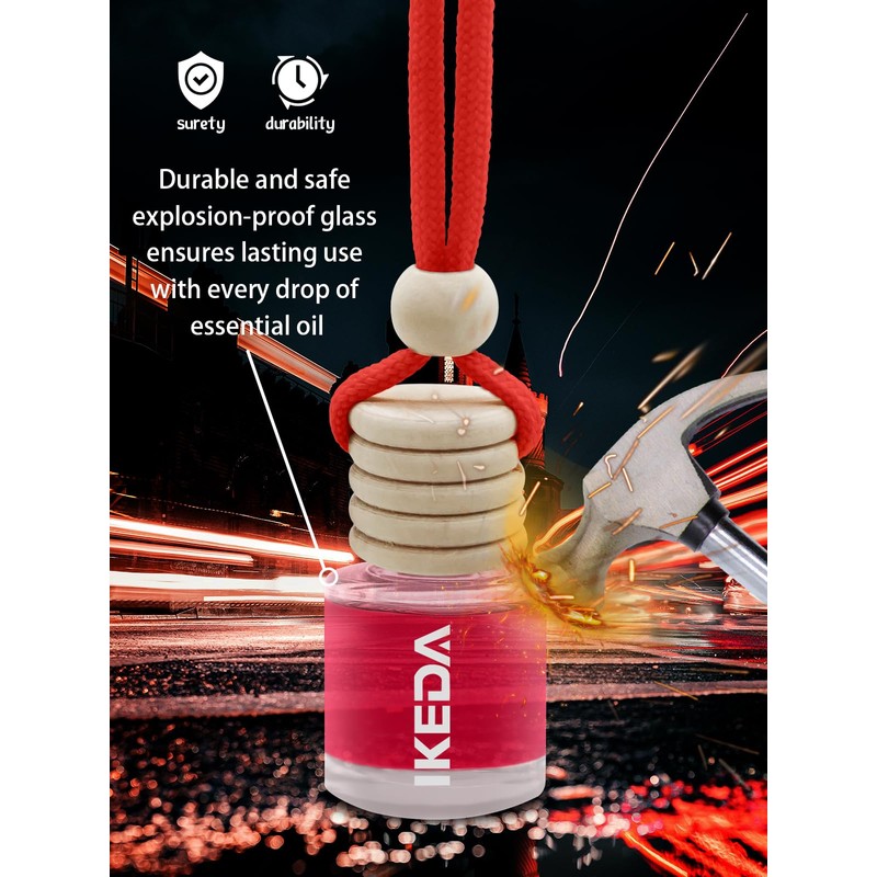 Ikeda Car Scent: Hanging Car Air Freshener | 10ml Round