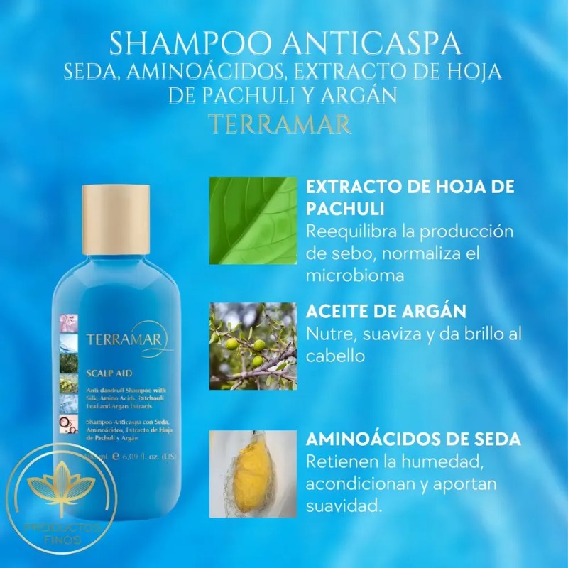 2 Shampoo Anticaspa Terramar Reduce Comezón Elimina La Caspa