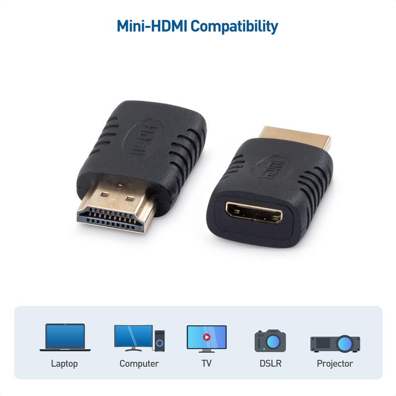 Cable Matters HDMI to Mini HDMI Adapter, Male to Female,