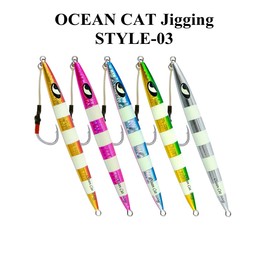 OCEAN CAT Slow Pitch Jig Flat Fall Jigging Fishing Lures Vertical Jigs Jigging Baits with Assist Slow Pitch Jig Hook for Saltwater Fishing 60G/100G/150G/200G/250G (400G, Style-03: Pink Color)
