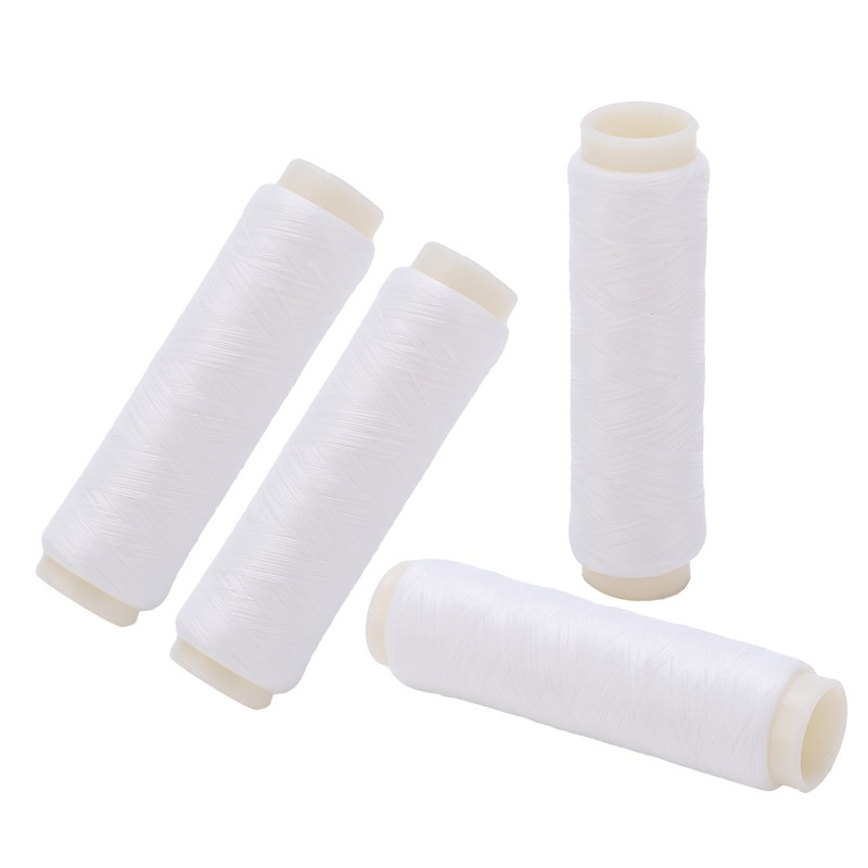 4pcs 100/200m Invisible Nylon Fishing Rubber Band Line High Elastic