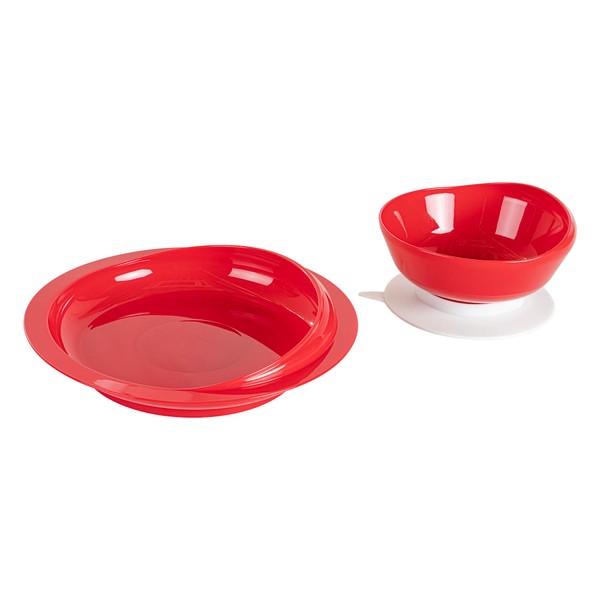 Restaurantware Suction Plate and Bowl Set 2-Piece 1 Pack of