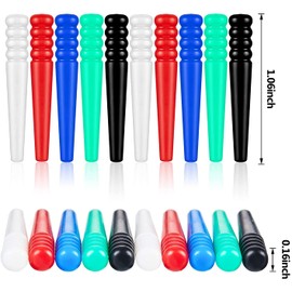 30 Pieces Standard Plastic Cribbage Pegs Tapered Board Pegs Replacement for Cribbage Traditional Board Game, 5 Colors