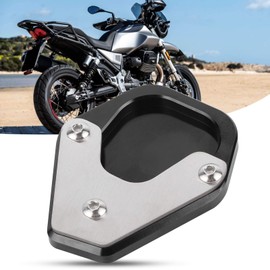 Side Stand Pad, Kickstand Extension Pad Side Stand Support Enlarger Motorcycle Kickstand Pad Plate Support Accessory Compatible with Moto Guzzi V85TT 2020-2021