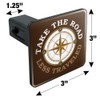 Take The Road Less Traveled Compass Tow Trailer Hitch Cover