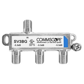 CommScope SV3BG HomeConnect 3-Way Balanced Coaxial Cable Splitter 5-1002 MHz CATV 120 dB 75 ohm Indoor/Outdoor