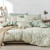 LEMIROE Botanical Cotton Comforter King Size - Dusty Green Comforter
