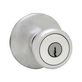 Kwikset Mobile Home Entry Knob in Satin Chrome