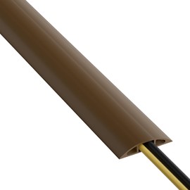 D-Line Floor Cable Duct Trip Protection CC-3, Light Duty Floor Cable Protector 60 mm Wide x 1.8 m Length - Brown