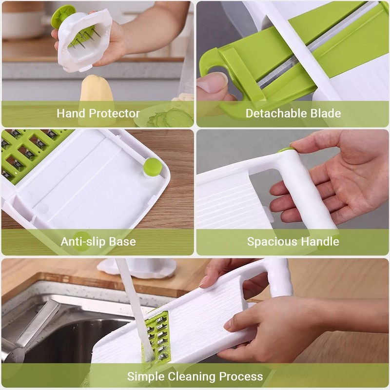 ADOV All in 1 Mandoline Slicer, Fruit and Vegetable Slicer,