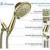 G-Promise High Pressure 6 Setting Detachable Handheld Shower Head with