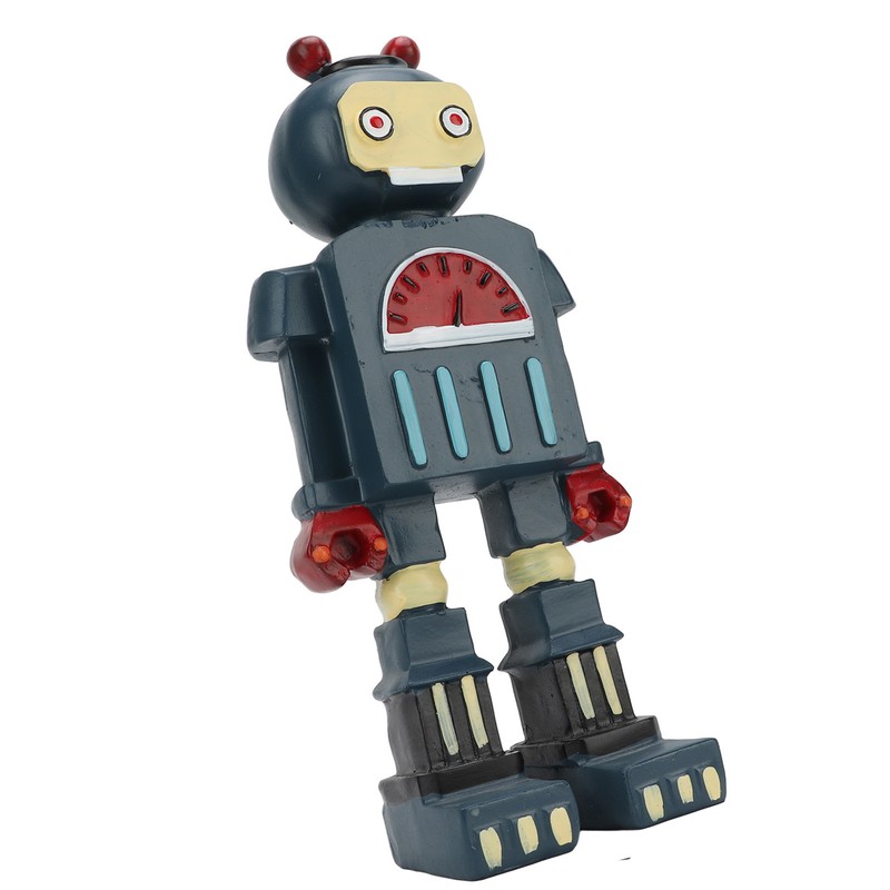 Blue Retro Robot Classic Anti Aging Robot Figurine Elaborately Crafted