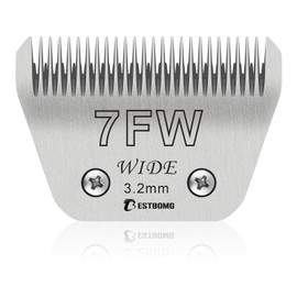 7FW Wide, Removable Blades for Pet Grooming, Compatible with Heiniger/Moser Max45/Andis/Oster A5, Cutting Length 1/8 Inch (3.2 mm)