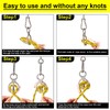 Dunzy 2 Sets Horse Tie Ring, Horse Tack and Supplies