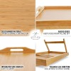 Zulay Bamboo Folding Breakfast Tray - Bed & Snack Tray