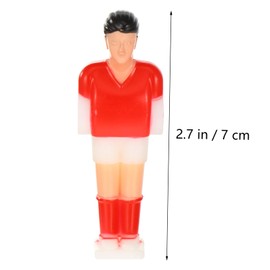 VICASKY Pack of 11 Table Football Figures for Table Football - High Quality Replacement Parts for Foosball Players 8 mm - Ideal for Exciting Games and Easy Exchange