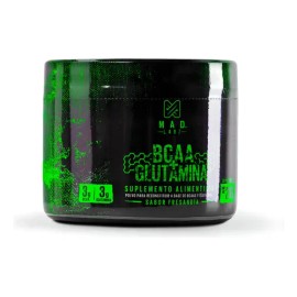 BCAA Glutamina MAD LABZ 210g Sabor Fresandia 30 Servicios Deportivo Sin Lactosa                                                                       