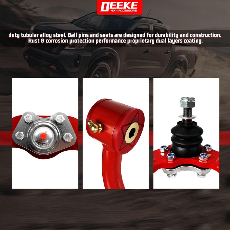 Front Upper Control Arms with 1-4" Lift for Jeep Liberty