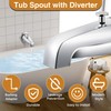 Enhon Tub Spout with Rear Diverter, Bathtub Spout Fitting 1/2-Inch