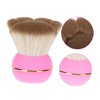 PACKOVE Portable Pink Powder Blush Brush with Cover Small Waist