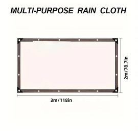 multi-dimension Thicken Transparent Tarps PE Tarpaulin Soft Glass Rainproof Dust-Proof Keep Warm Tear Proof Multi Purpose Clear Waterproof outdoor Camping Gardening:_8x10ft