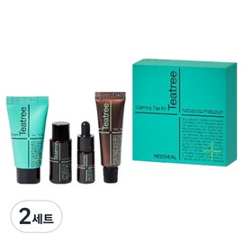 Mediheal Tea Tree Calming Trial Kit Cleansing Foam 30ml + Toner 30ml + Serum 10ml + Cream 20ml Set, 2 Sets / 메디힐 티트리 카밍 트라이얼 키트 클렌징 폼 30ml + 토너 30ml + 세럼 10ml + 크림 20ml 세트, 2세트