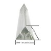Amlong Crystal 6 inch Optical Glass Triangular Prism for Teaching