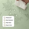 Romanstile Spring Jacquard Rectangle Tablecloth - Sage Green Waterproof Damask