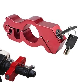 ideastore Bike Lock, Brake Lock, Anti-theft Bike Lock, Anti-theft Protection, Security Enhancement (Red)