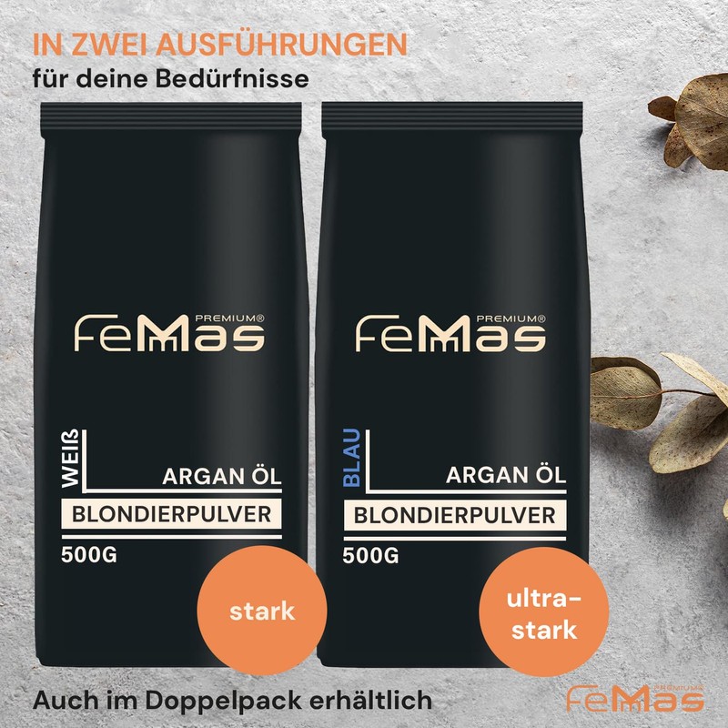 FemMas Bleaching Powder White 500 g I Bleaching Powder with