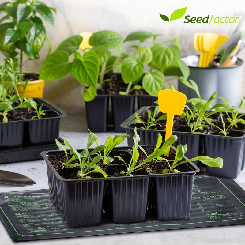 MET Certified 2 Pack Seedling Heat Mat, Seedfactor Adjustable Temperature