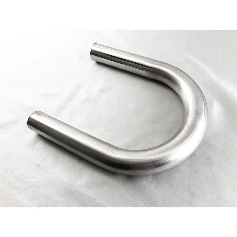 BRIGHTZ CUR-PIPE-039-2PC 38Φ 180° Stainless Steel Bending Pipe 0.05 in