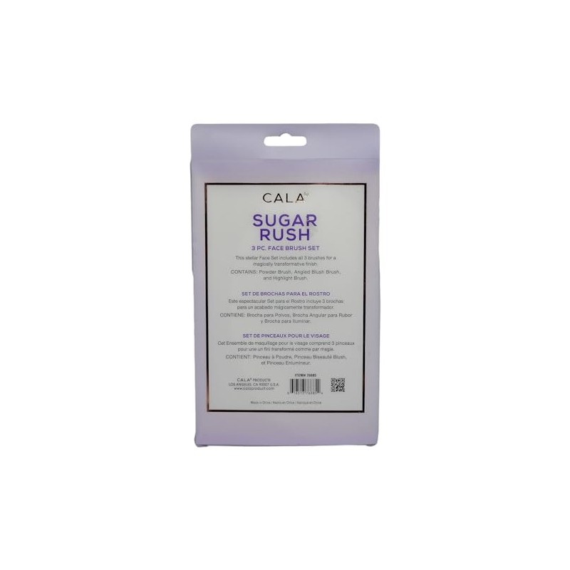 CALA - "Sugar rush" brochas para maquillaje de cara y