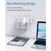 Plug Adapter, Mscien 3 Way Extension Plug with 3 USB,