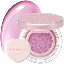 JUNG SAEM MOOL Artist Cushion Blush | Easy to Blend with Puff, Buildable Liquid Blush for Cheeks with a Natural & Dewy Finish, Korean Makeup (Dewy | Bubbly Pink)