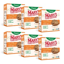 Mary's Gone Crackers Super Seed Everything Crackers, Vegan Friendly, Kosher, USDA Certified Organic, Gluten Free & Non-GMO, 4 Ounce (Pack of 6)